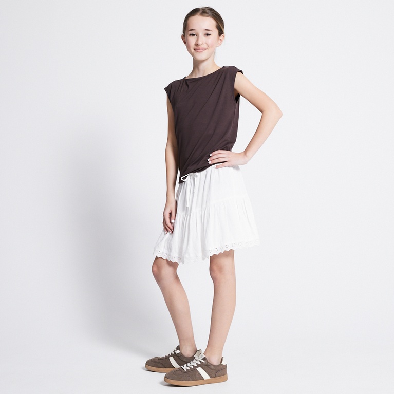 Frill skirt "Blake star" Off white
